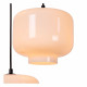 Lampada a sospensione con 3 diffusori in vetro dal design moderno ed elegante
