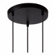 Lampada a sospensione con 3 diffusori in vetro dal design moderno ed elegante