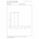 Lampada a sospensione con 3 diffusori lineari in vetro dal design moderno