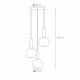 Lampada a sospensione con 3 diffusori pendenti in vetro dal design moderno
