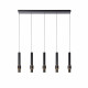 Lampada a sospensione con 5 diffusore a LED dal design moderno ed elegante