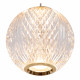 Lampada a sospensione con 5 diffusori in vetro a LED dimmerabile design moderno