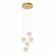 Lampada a sospensione con 5 diffusori in vetro a LED dimmerabile design moderno
