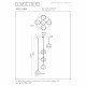 Lampada a sospensione con 5 diffusori in vetro a LED dimmerabile design moderno