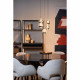 Lampada a sospensione con 5 diffusori in vetro a LED dimmerabile design moderno