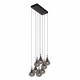 Lampada a sospensione con 8 diffusori vetro dal design moderno ed elegante