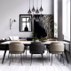 Lampada a sospensione con 8 diffusori vetro dal design moderno ed elegante