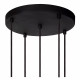 Lampada a sospensione con diffusori pendenti in vetro dal design moderno