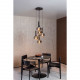 Lampada a sospensione con diffusori pendenti in vetro dal design moderno