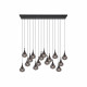 Lampada a sospensione con diffusori vetro dal design moderno ed elegante