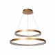 Lampada a sospensione con doppio led rotondo dal design moderno ed elegante