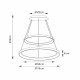 Lampada a sospensione con doppio led rotondo dal design moderno ed elegante