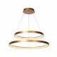 Lampada a sospensione con doppio led rotondo dal design moderno ed elegante