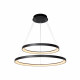 Lampada a sospensione con doppio led rotondo dal design moderno ed elegante