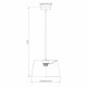 Lampada a sospensione con paralume in cotone dal design moderno