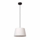 Lampada a sospensione con paralume in cotone dal design moderno