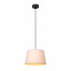 Lampada a sospensione con paralume in cotone dal design moderno