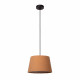 Lampada a sospensione con paralume in cotone dal design moderno