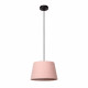 Lampada a sospensione con paralume in cotone dal design moderno