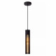 Lampada a sospensione con singolo diffusore in metallo dalle linee moderne