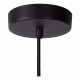 Lampada a sospensione con singolo diffusore in metallo dalle linee moderne