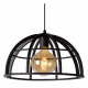 Lampada a sospensione con struttura e diffusore in metallo dal design moderno
