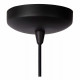Lampada a sospensione con struttura e diffusore in metallo dal design moderno