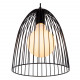 Lampada a sospensione con struttura e paralume in metallo dal design moderno