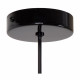 Lampada a sospensione con struttura e paralume in metallo dal design moderno