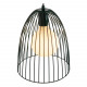 Lampada a sospensione con struttura e paralume in metallo dal design moderno