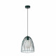 Lampada a sospensione con struttura e paralume in metallo dal design moderno