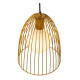 Lampada a sospensione con struttura e paralume in metallo dal design moderno