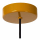 Lampada a sospensione con struttura e paralume in metallo dal design moderno