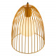Lampada a sospensione con struttura e paralume in metallo dal design moderno