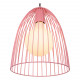 Lampada a sospensione con struttura e paralume in metallo dal design moderno