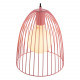 Lampada a sospensione con struttura e paralume in metallo dal design moderno
