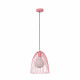 Lampada a sospensione con struttura e paralume in metallo dal design moderno