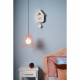 Lampada a sospensione con struttura e paralume in metallo dal design moderno