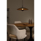 Lampada a sospensione con struttura in acciaio e diffusore a LED dimmerabile