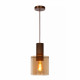Lampada a sospensione con struttura in alluminio moderna e diffusore in vetro