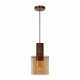 Lampada a sospensione con struttura in alluminio moderna e diffusore in vetro