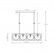 Lampada a sospensione con struttura in metallo dal design moderno ed elegante