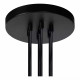 Lampada a sospensione con struttura in metallo e 7 pendenti dal design moderno