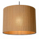 Lampada a sospensione con un diffusore con paralume in legno dal design moderno