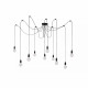 Lampada a sospensione dal design moderno con 10 pendenti