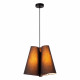 Lampada a sospensione dal design moderno con paralume in tessuto