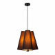 Lampada a sospensione dal design moderno con paralume in tessuto