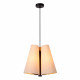 Lampada a sospensione dal design moderno con paralume in tessuto