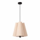 Lampada a sospensione dal design moderno con paralume in tessuto