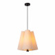 Lampada a sospensione dal design moderno con paralume in tessuto